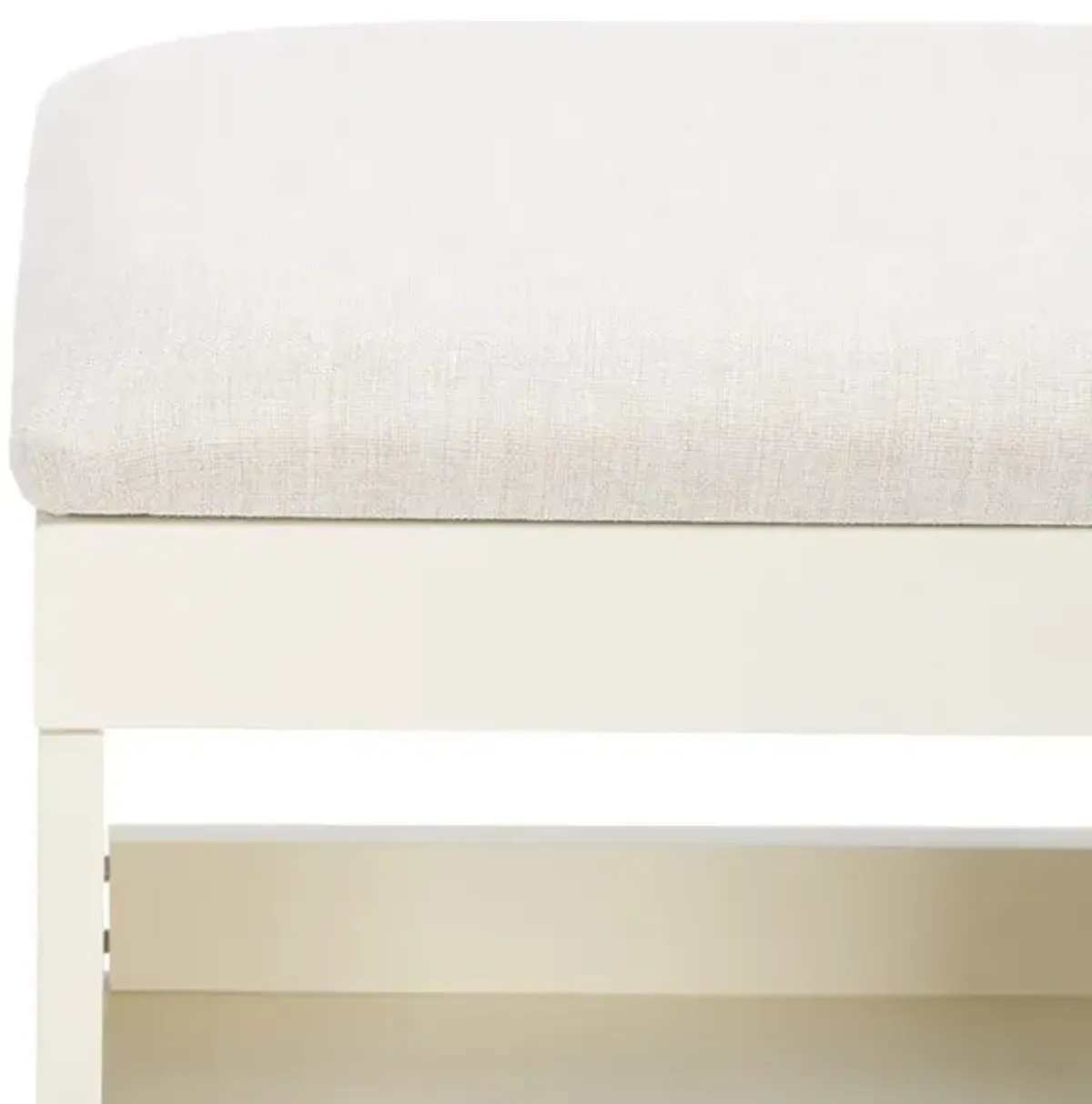 CRICKET OPEN SHELF BENCH W/ CUSHION