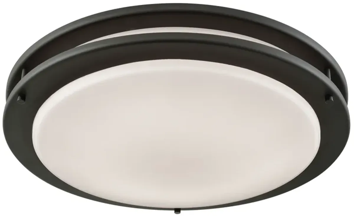 Clarion 15" Wide 1-Light Flush Mount - Oil Rubbed Bronze