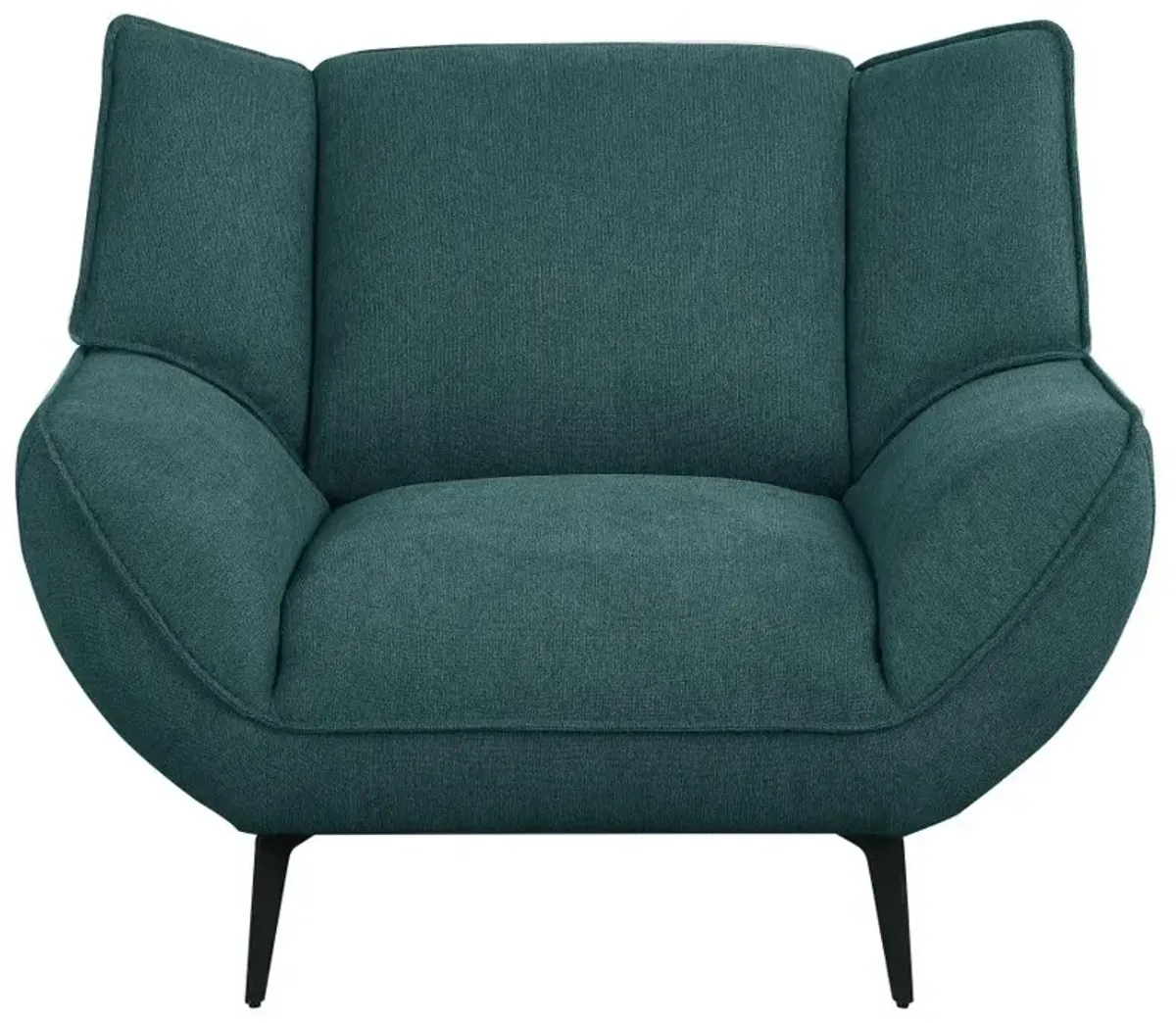 Acton 3-piece Upholstered Flared Arm Sofa Set Teal Blue