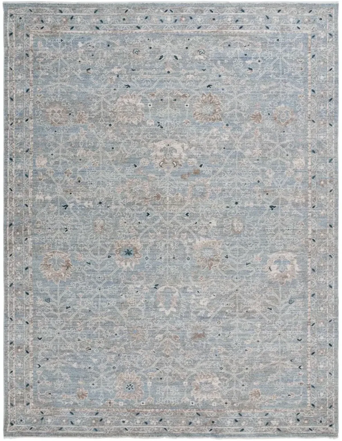 ANTIQUE PATINA 656 Blue 10' x 12'-9' Large Rectangle Rug