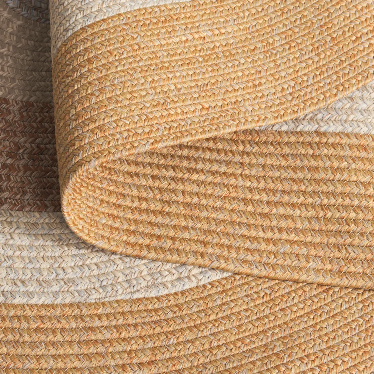 BRAIDED Hand Woven 8' x 10' Oval area rug