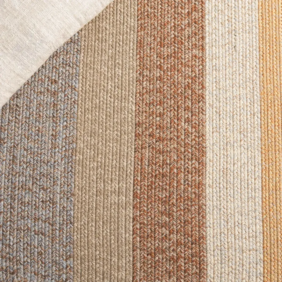 BRAIDED Hand Woven 8' x 10' Oval area rug