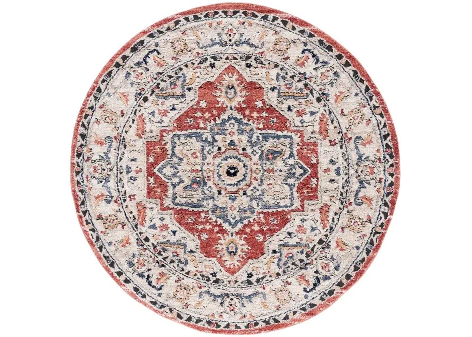 LUNA 110 BEIGE  6'-7' x 6'-7' Round Round Rug