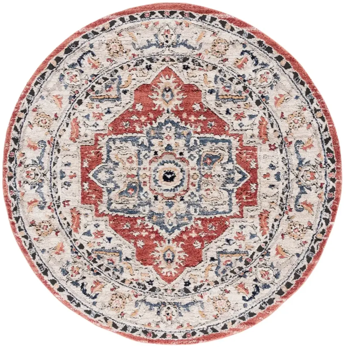 LUNA 110 BEIGE  6'-7' x 6'-7' Round Round Rug