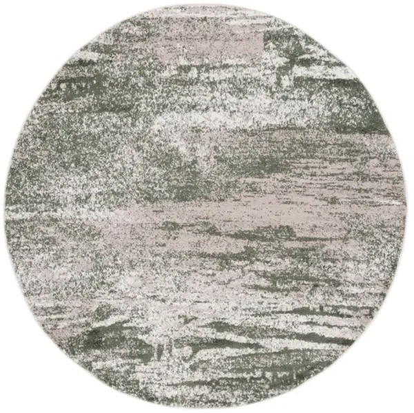 ADIRONDACK 136 IVORY  6' x 6' Round Round Rug