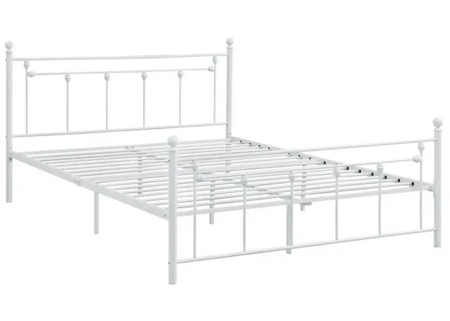 Kellan Metal Slatted Headboard Platform Bed