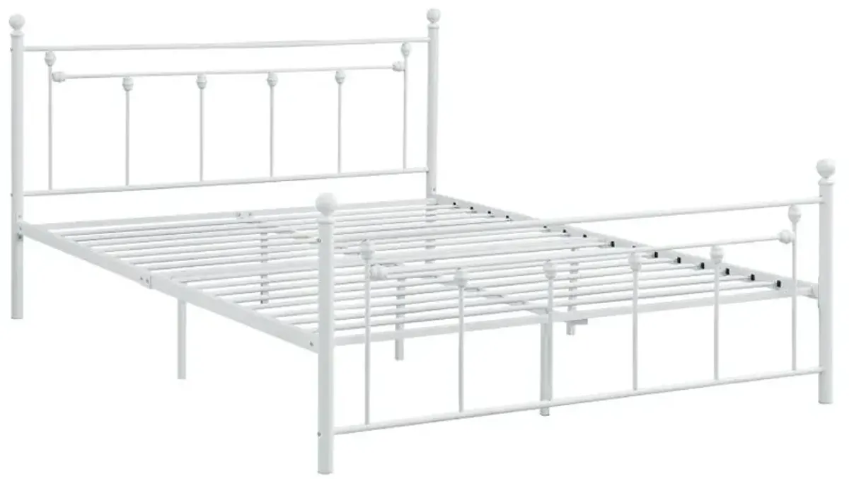 Kellan Metal Slatted Headboard Platform Bed