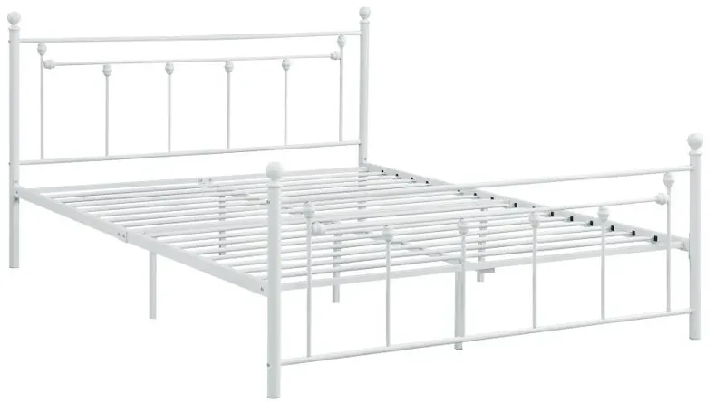 Kellan Metal Slatted Headboard Platform Bed