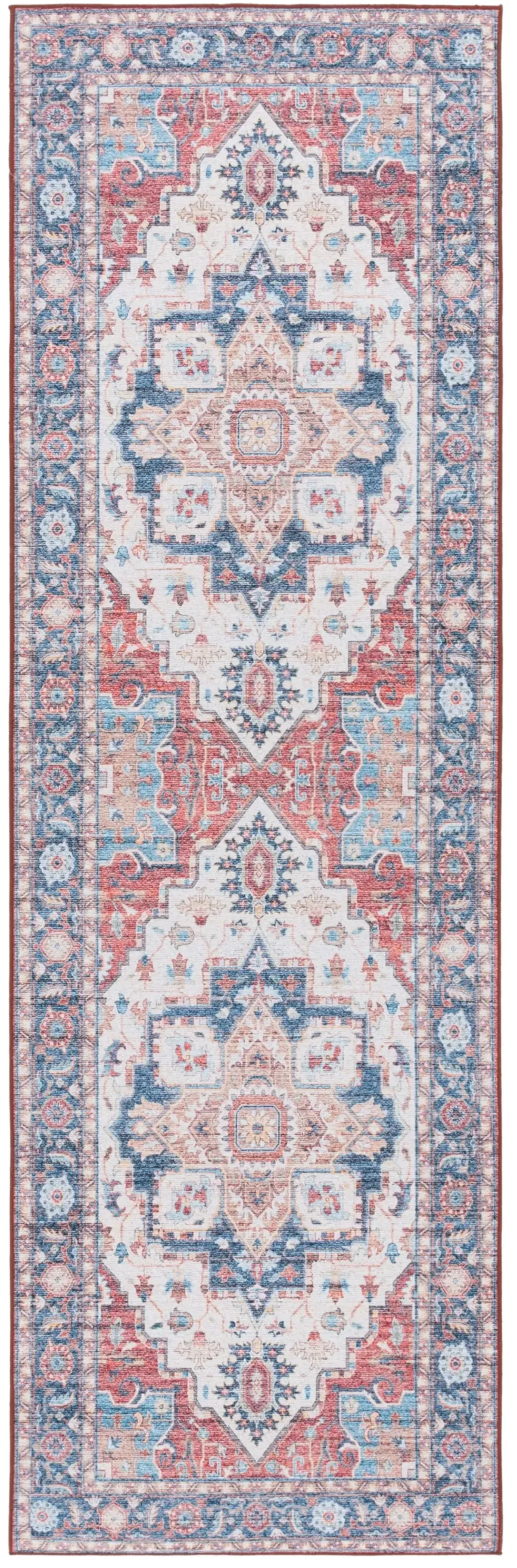 TUCSON 913 RUST  2'-6' x 6' Runner Rug