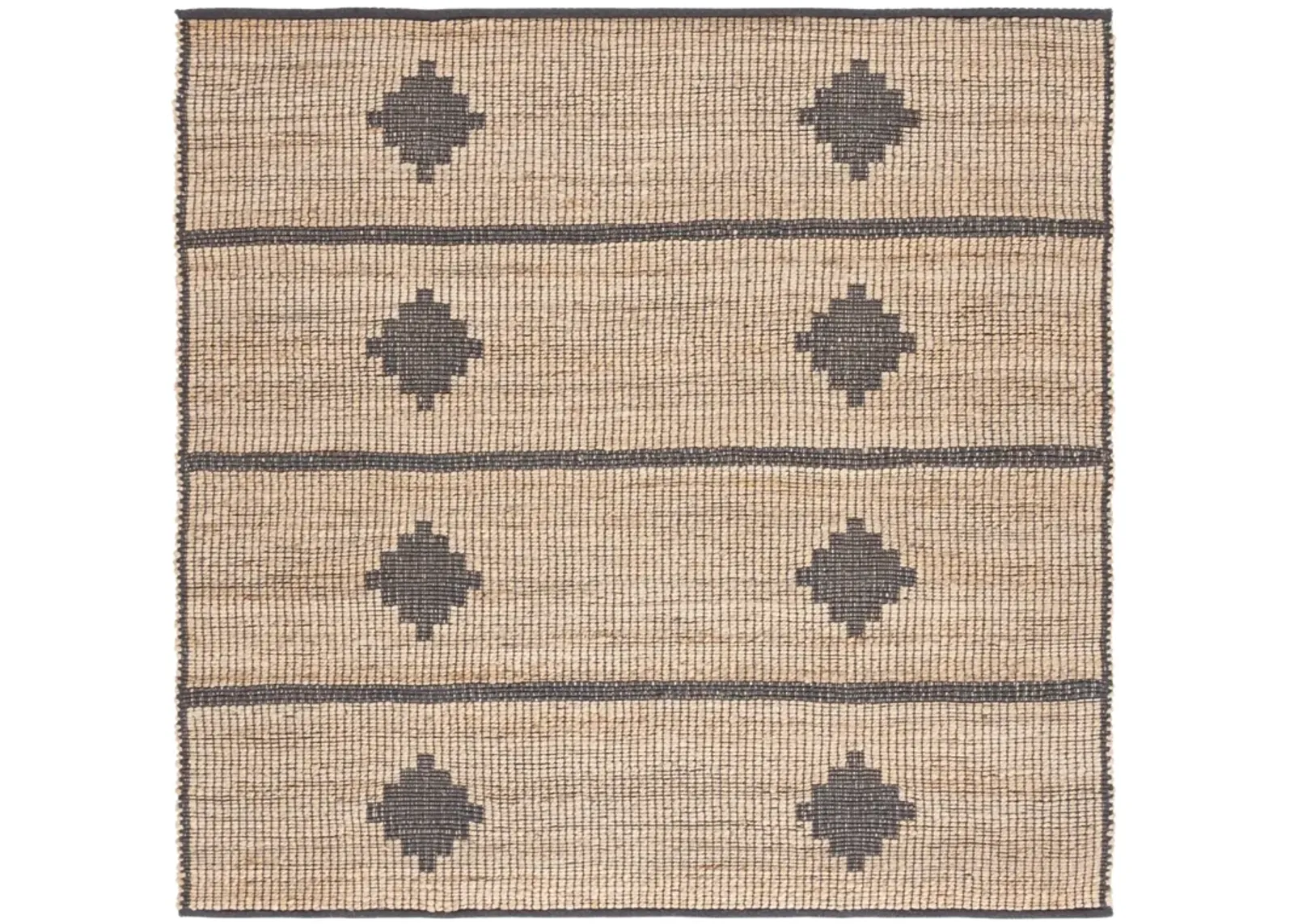 NATURAL FIBER 878 NATURAL  6' x 6' Square Square Rug