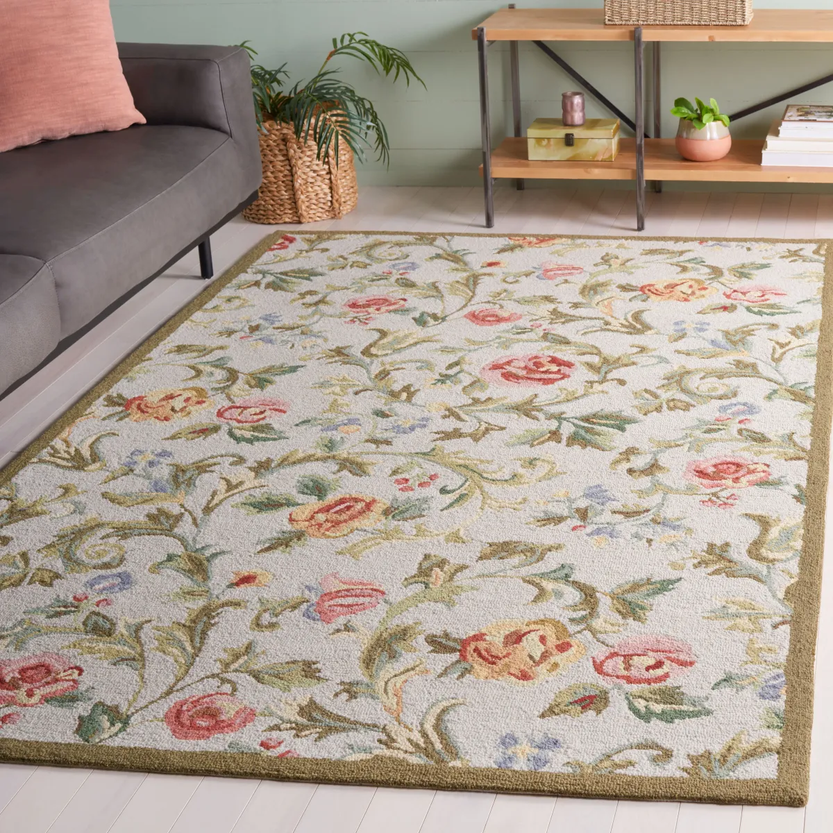 CHELSEA Hand Hooked 3'-9' x 5'-9' area rug