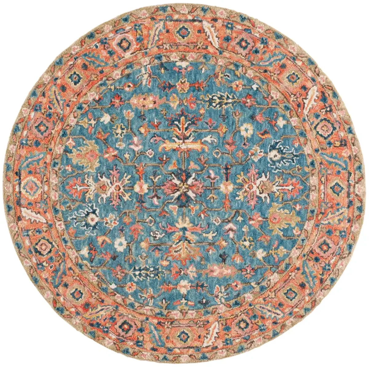 BLOSSOM Hand Tufted 6' x 6' Round area rug