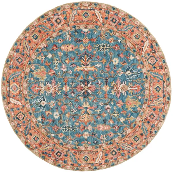 BLOSSOM Hand Tufted 6' x 6' Round area rug
