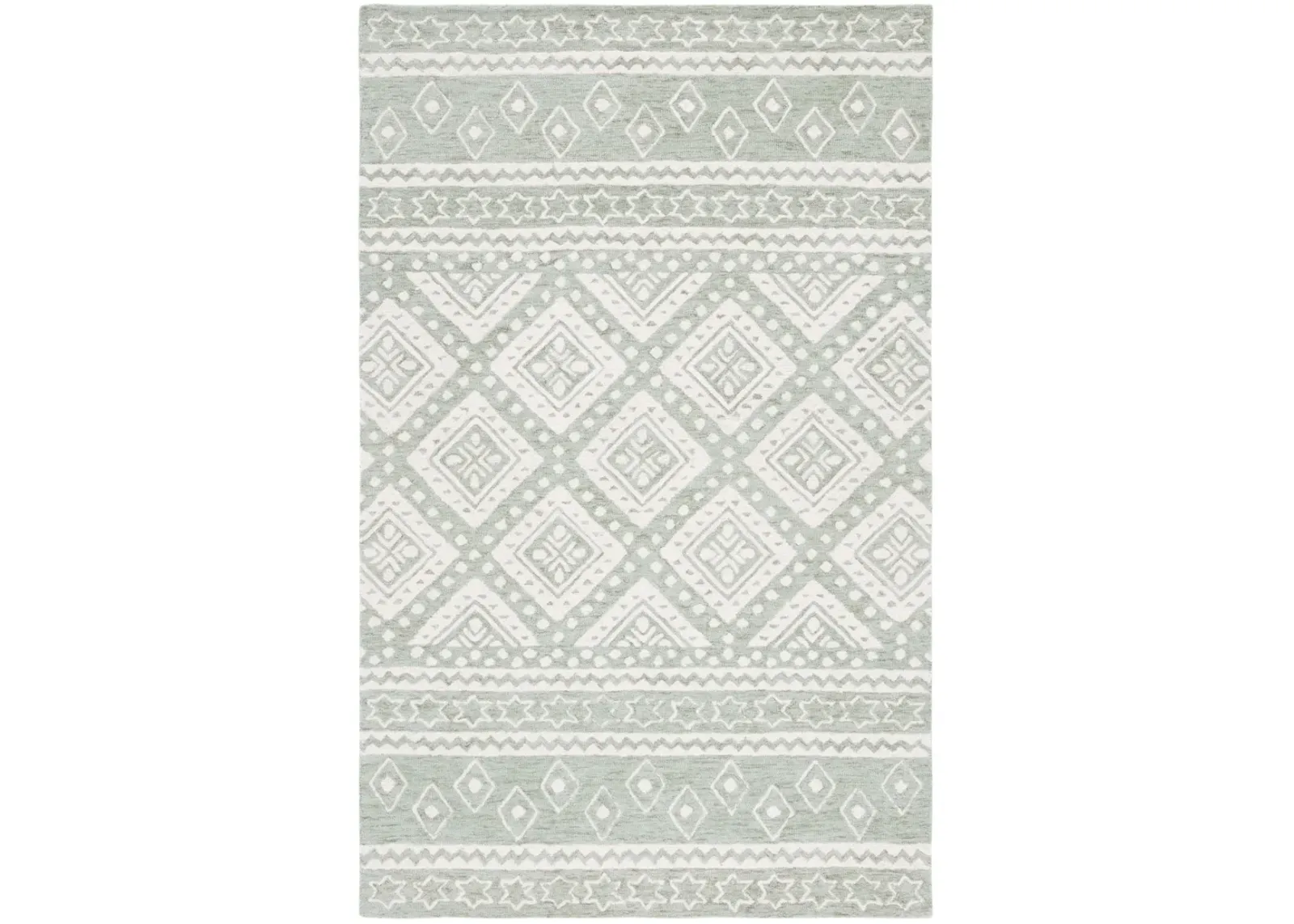 MICRO-LOOP 501 SAGE  3' x 5' Small Rectangle Rug