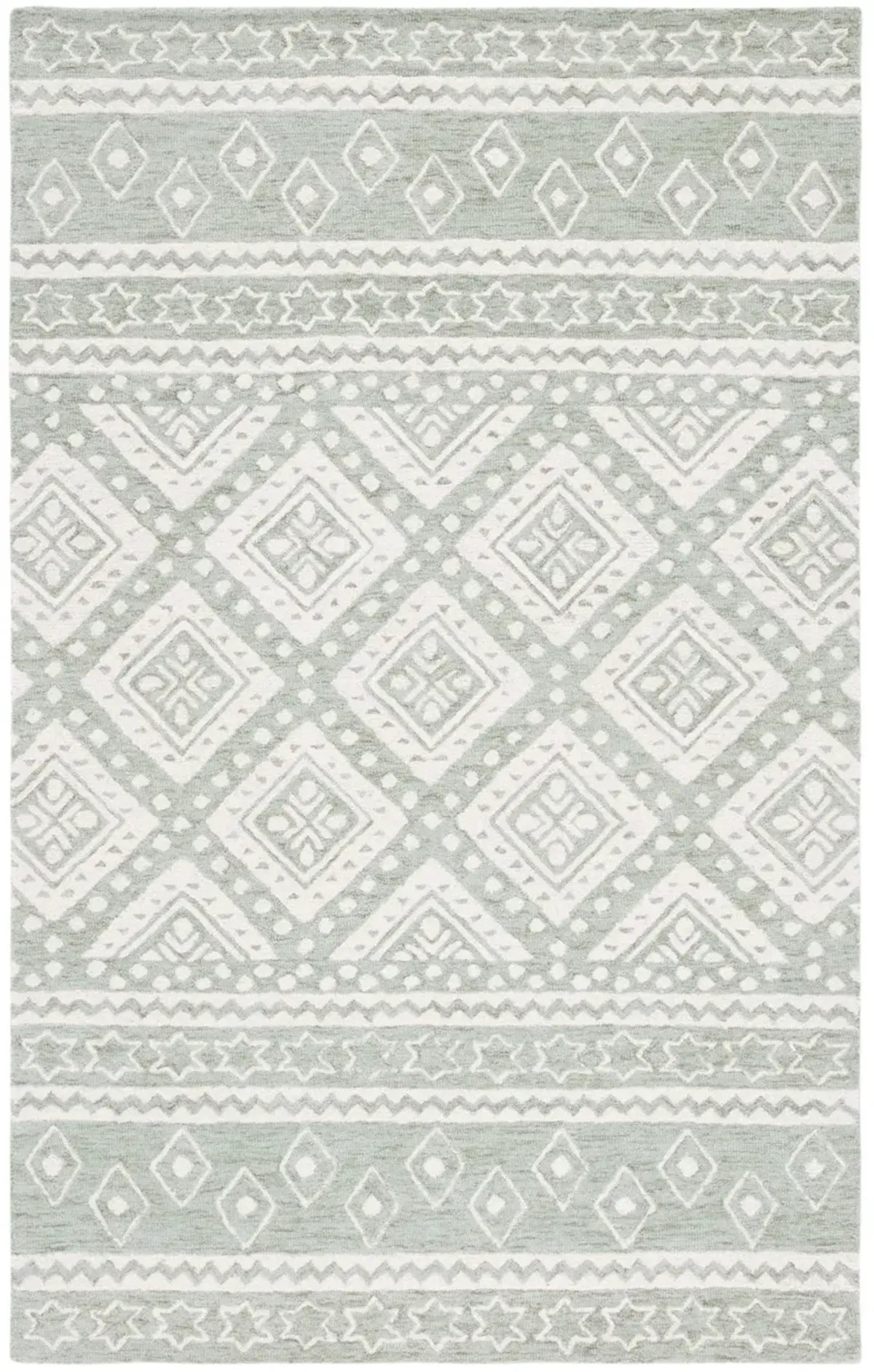 MICRO-LOOP 501 SAGE  3' x 5' Small Rectangle Rug