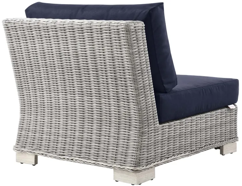 Conway Outdoor Patio Wicker Rattan Armless Chair