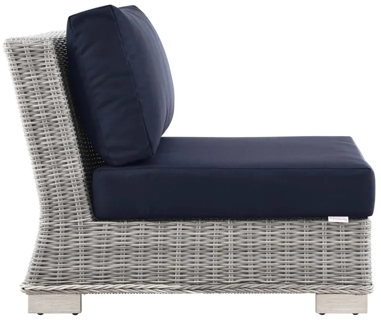 Conway Outdoor Patio Wicker Rattan Armless Chair