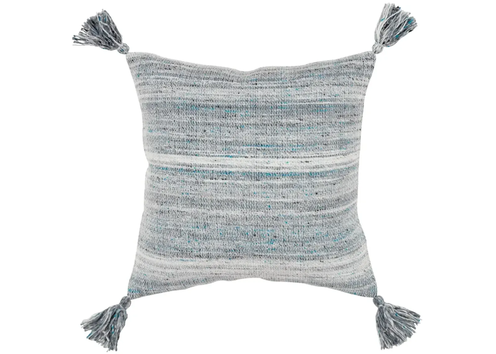 INDOOR OUTDOOR Mottled Blue Pillow