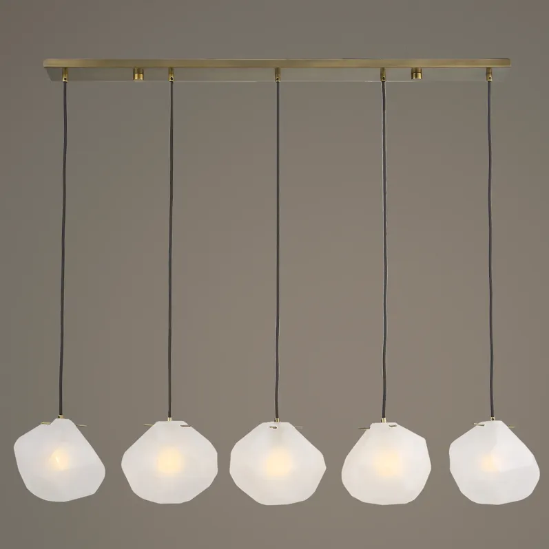 Geodesic 5 Light Linear Pendant