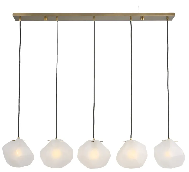 Geodesic 5 Light Linear Pendant