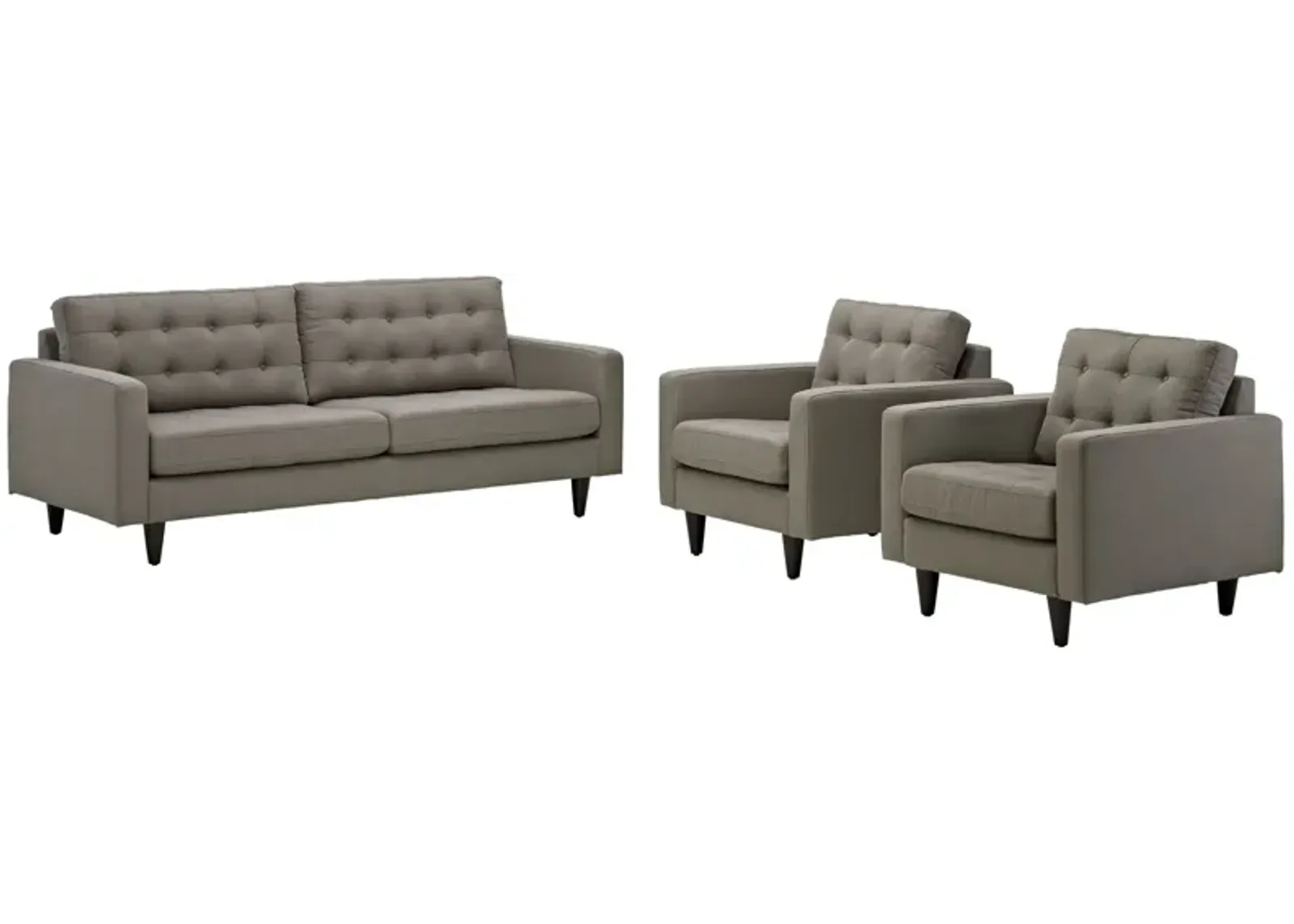 Empress Sofa and Armchairs Set of 3