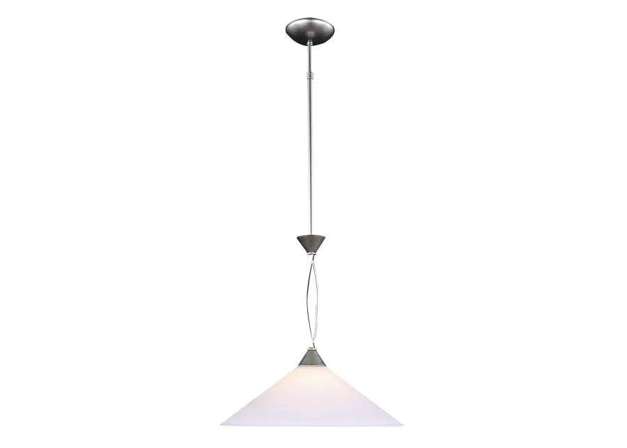 Elysburg 16" Wide 1-Light Pendant - Satin Nickel