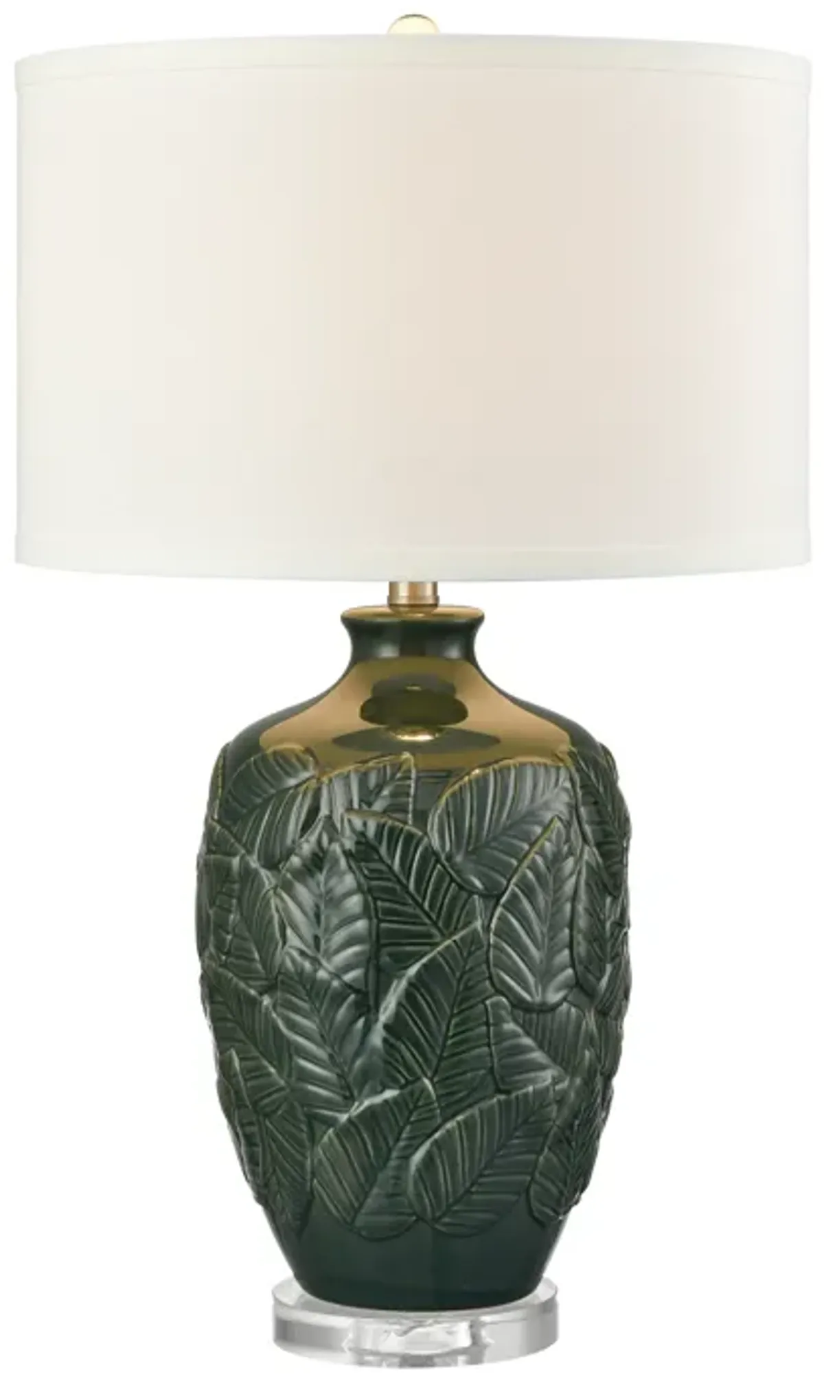 Goodell 27.5'' High 1-Light Table Lamp - Green Glaze - Includes LED Bulb