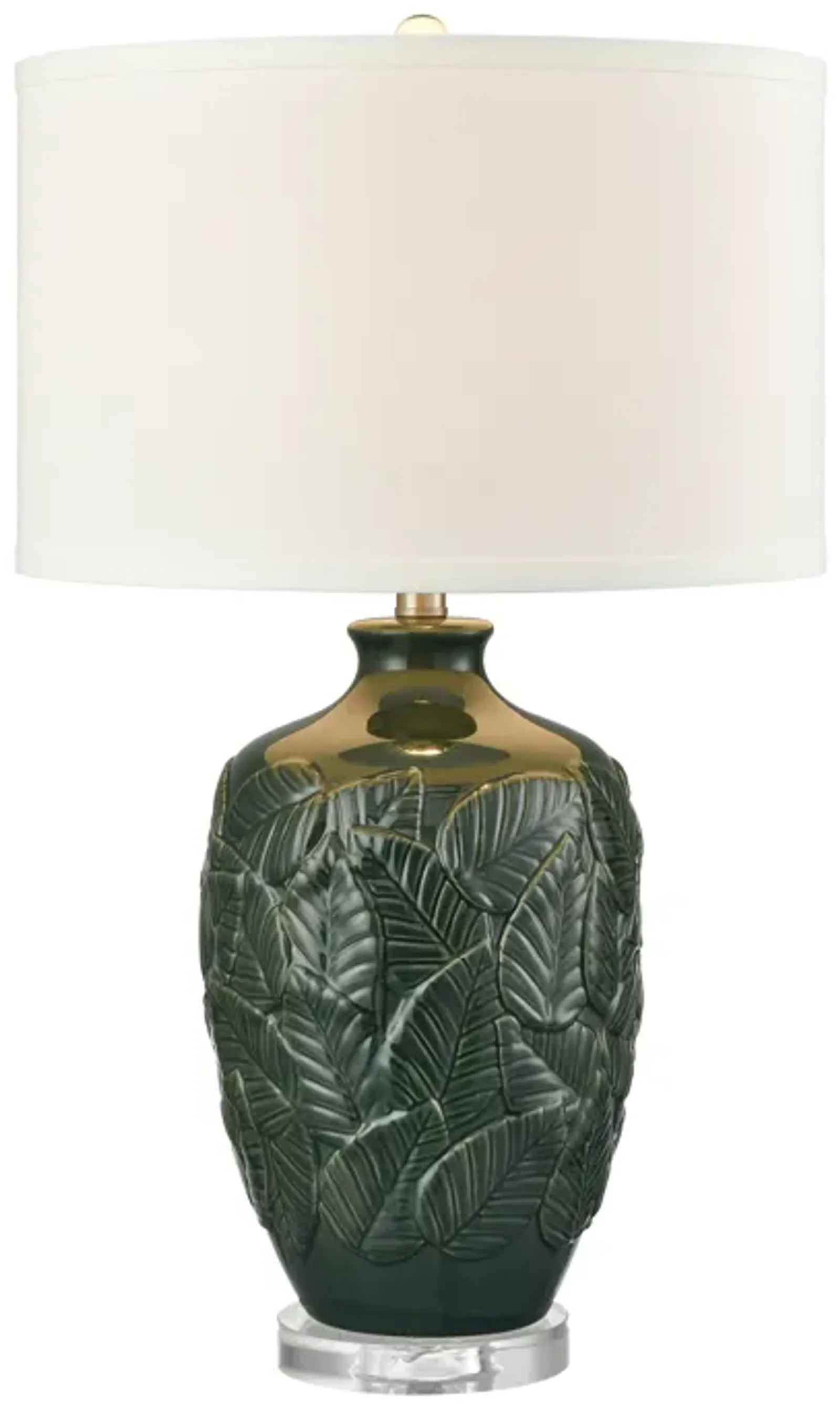 Goodell 27.5'' High 1-Light Table Lamp - Green Glaze - Includes LED Bulb