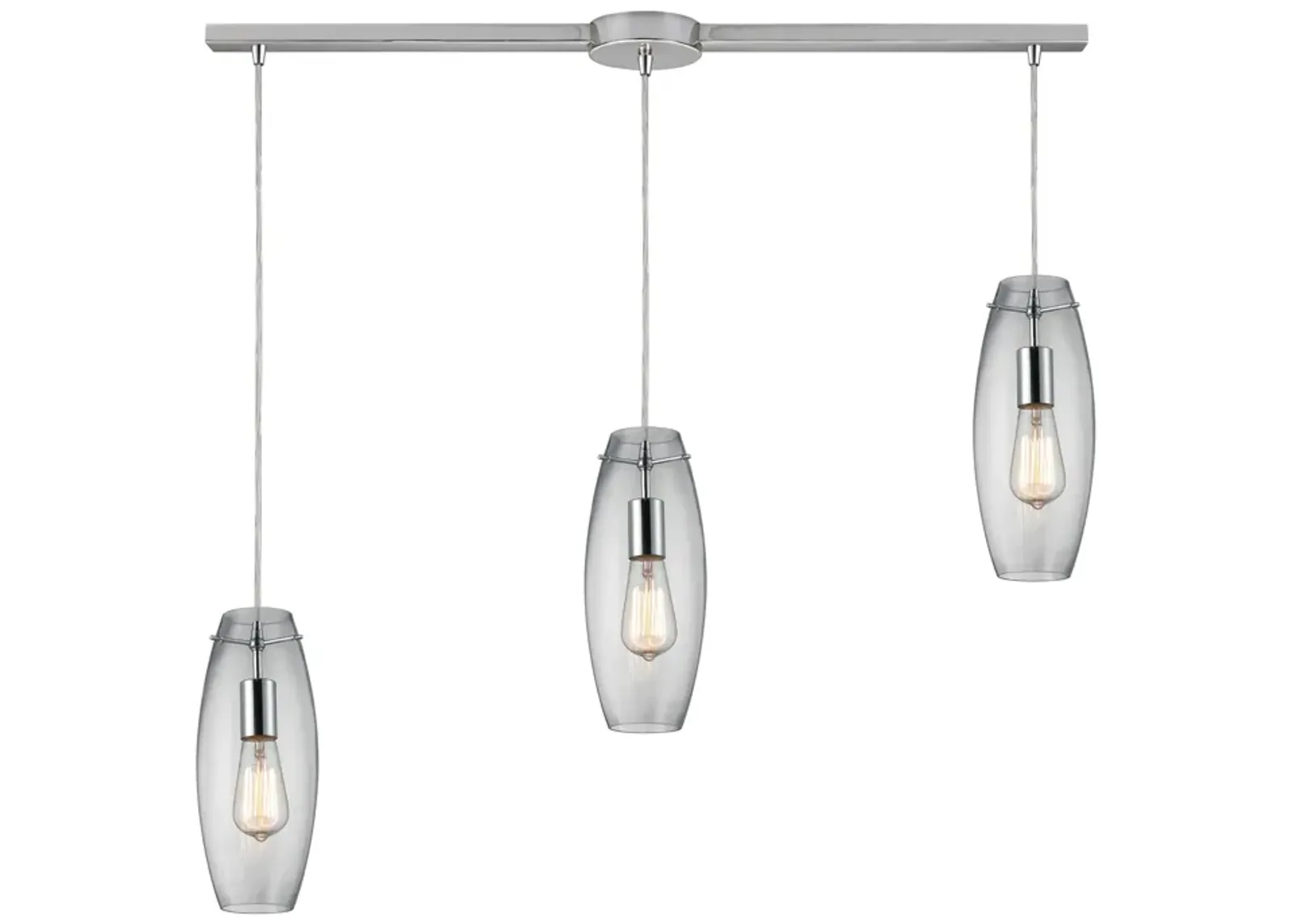 Menlow Park 5" Wide 3-Light Multi Pendant - Polished Chrome