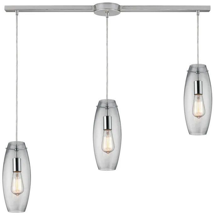 Menlow Park 5" Wide 3-Light Multi Pendant - Polished Chrome