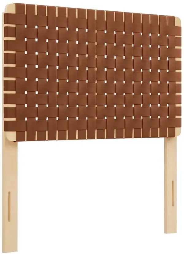 Sparta Weave Vegan Leather Twin Headboard by Modway