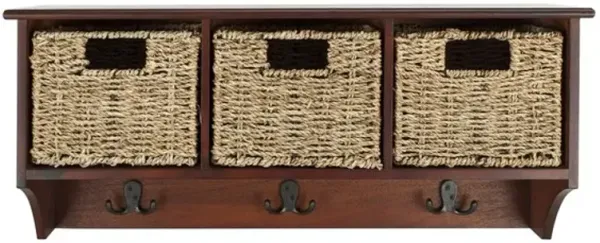 FINLEY HANGING 3 BASKET WALL RACK