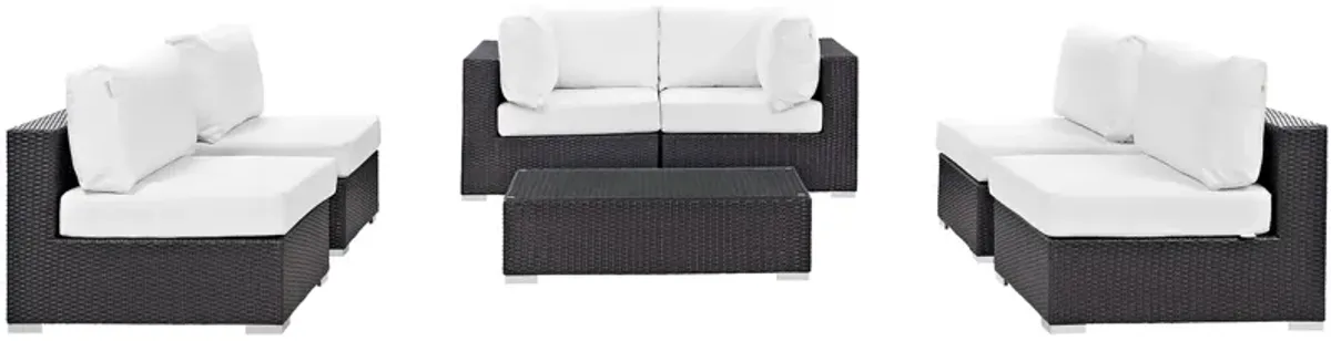 Convene 7 Piece Outdoor Patio Sectional Set