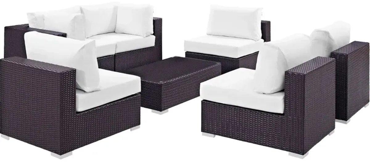 Convene 7 Piece Outdoor Patio Sectional Set