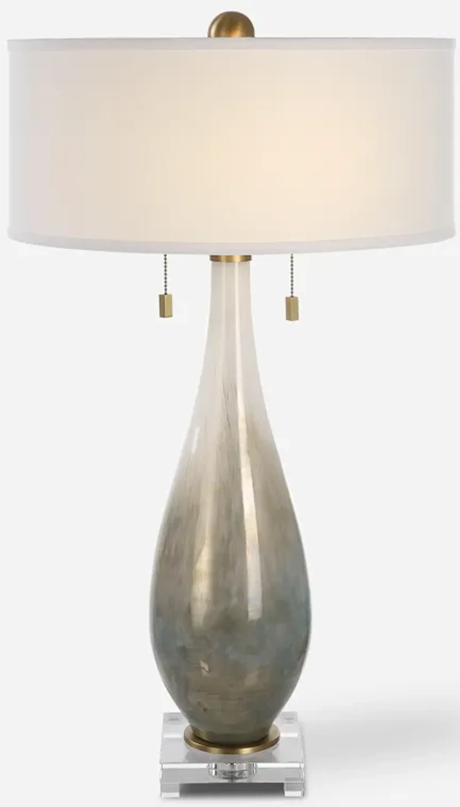 Cardoni Bronze Glass Table Lamp