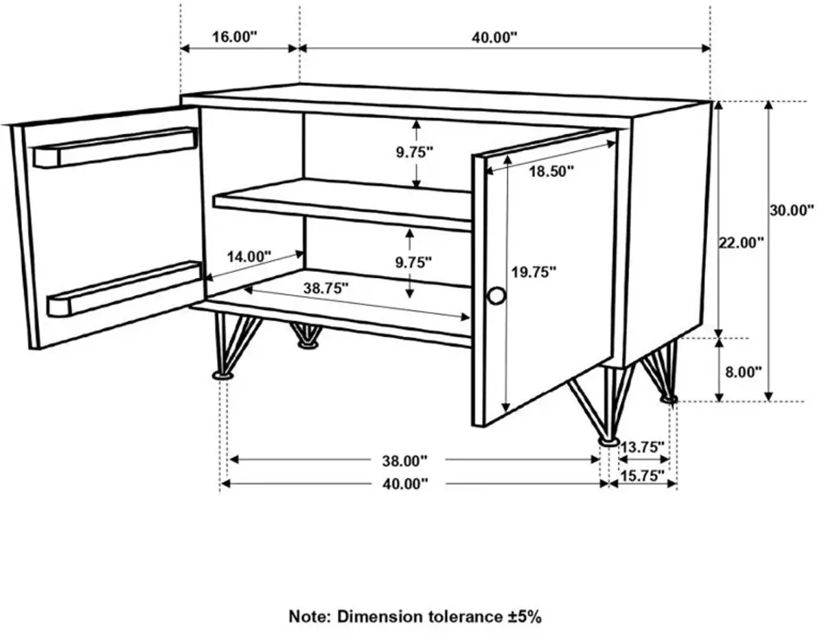 Airdrie 2-Door Accent Cabinet