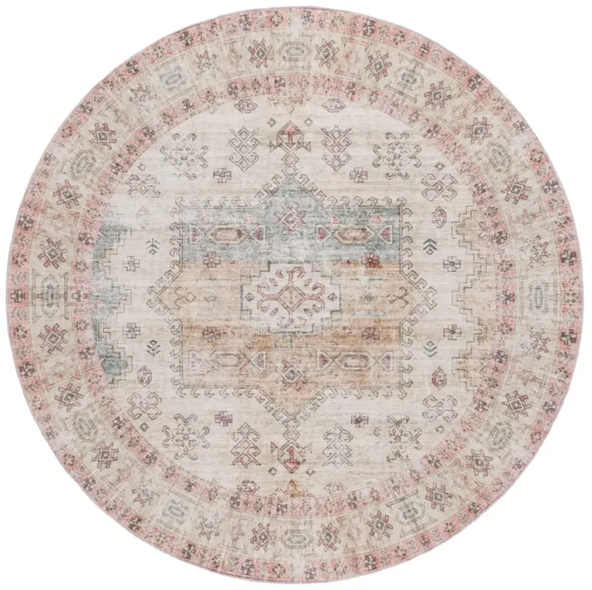 ARIZONA 229 OLIVE  6' x 6' Round Round Rug