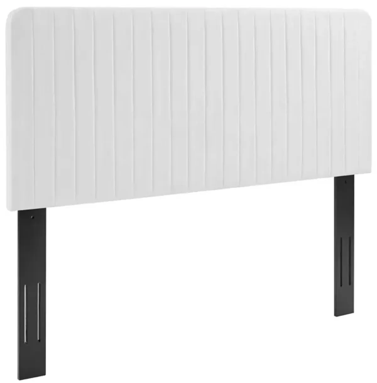 Milenna Channel Tufted Upholstered Fabric King/California King Headboard