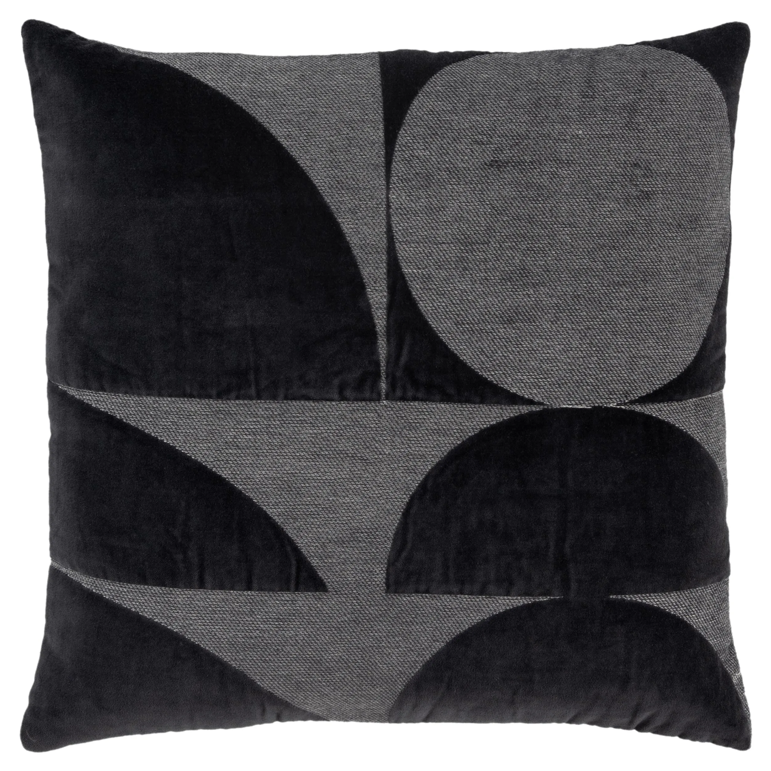 Geometric Charcoal  Pillow