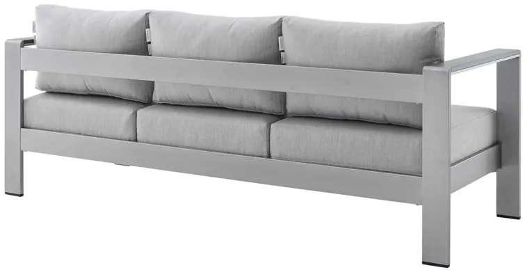 Shore Sunbrella® Fabric Aluminum Outdoor Patio Sofa