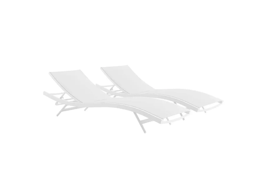 Glimpse Outdoor Mesh Chaise Lounge - Set of 2