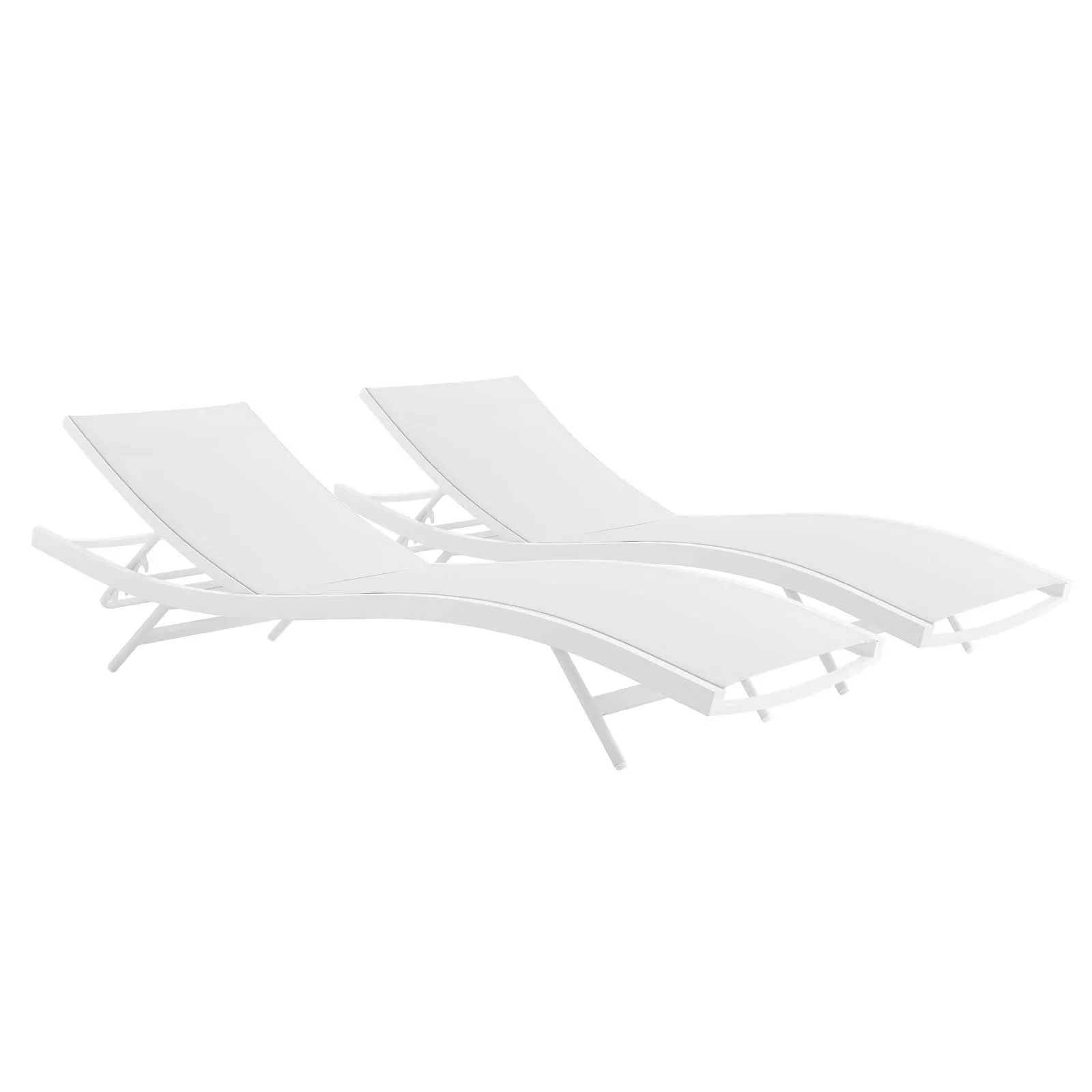 Glimpse Outdoor Mesh Chaise Lounge - Set of 2