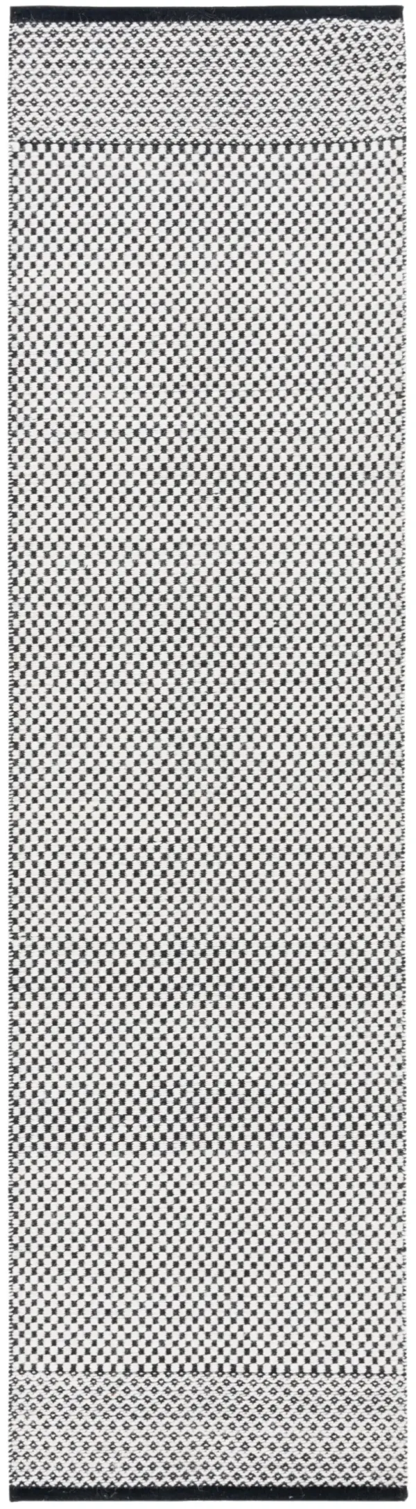 VERMONT 906 BLACK  2'-3' x 9' Runner Rug