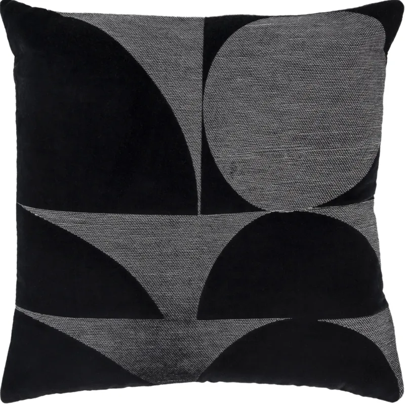 Geometric Black  Pillow