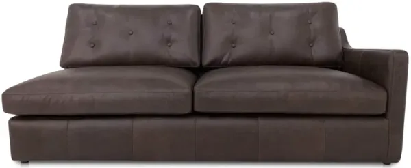 Thurlow Right Arm Facing Sofa Espresso Brown Leather