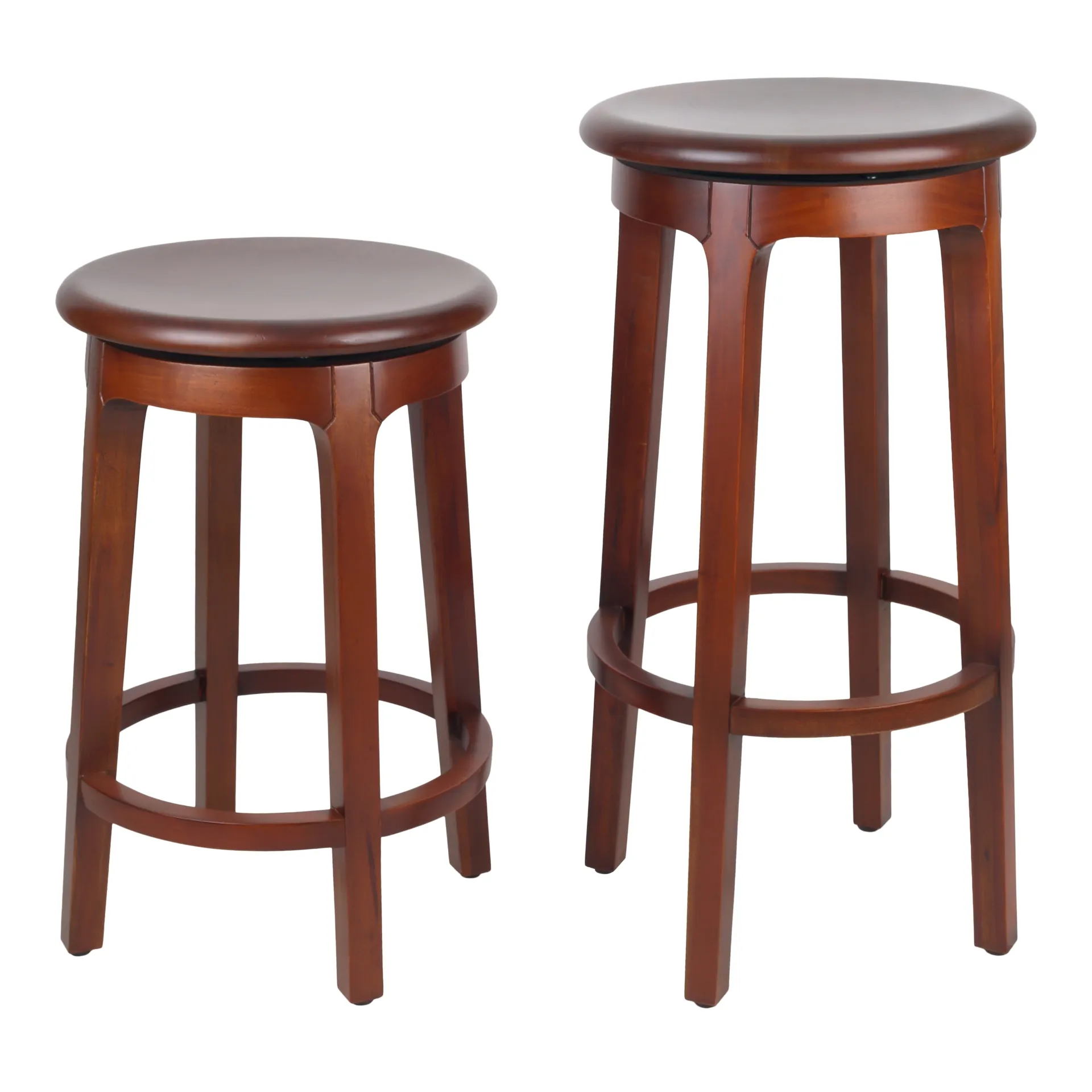 Foxy Mahogany Swivel Counter Stool, Cinnamon Brown