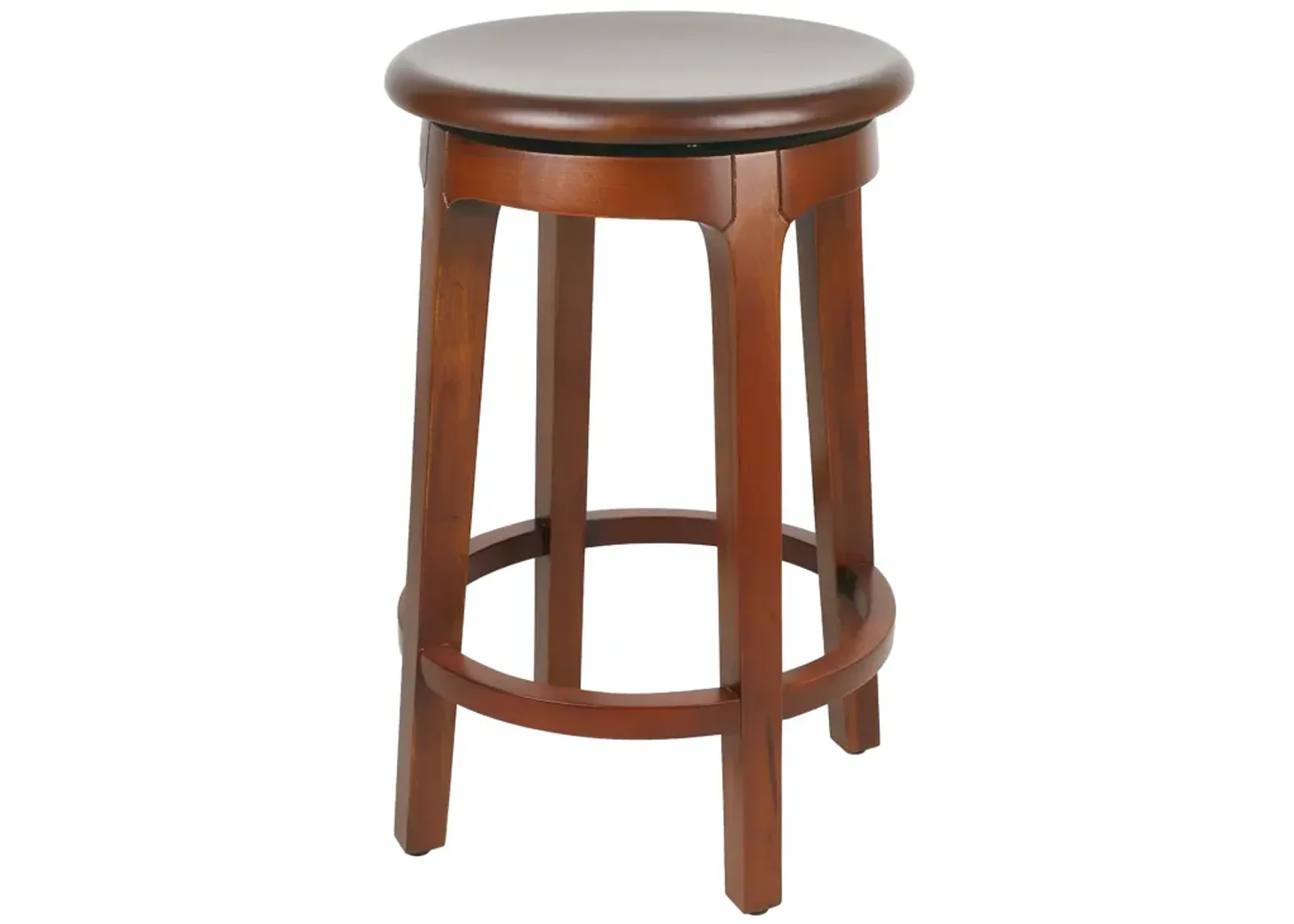 Foxy Mahogany Swivel Counter Stool, Cinnamon Brown