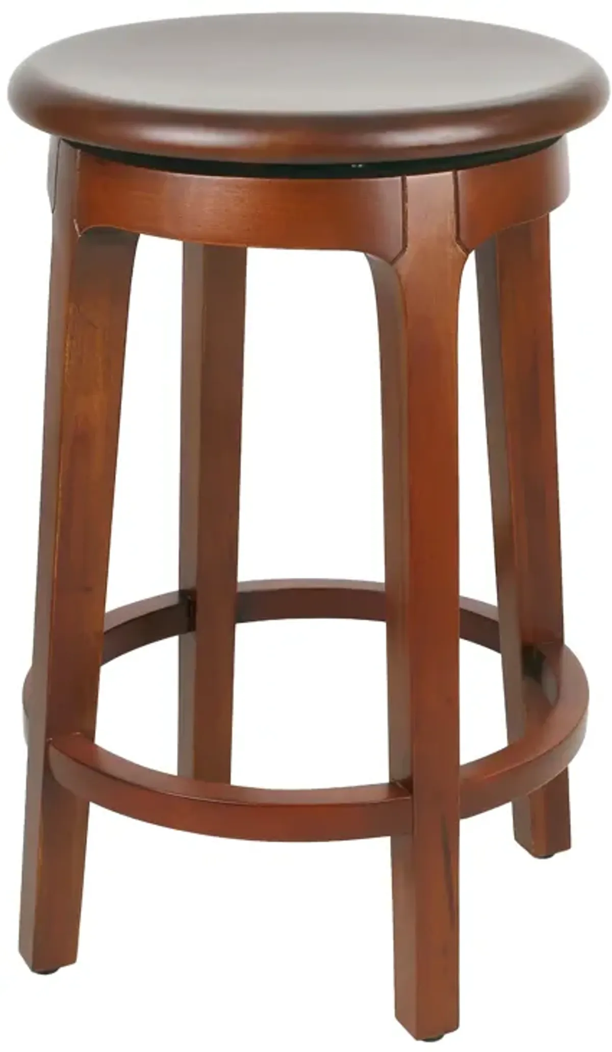 Foxy Mahogany Swivel Counter Stool, Cinnamon Brown