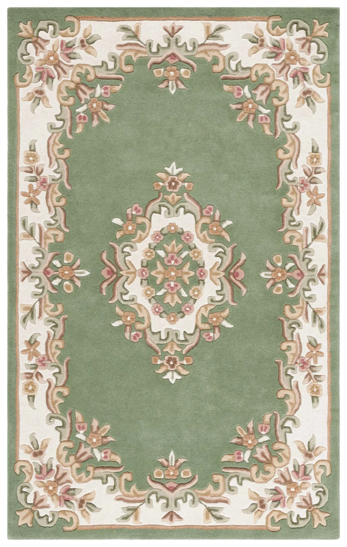 AUBUSSON Hand Tufted 8' x 10' area rug