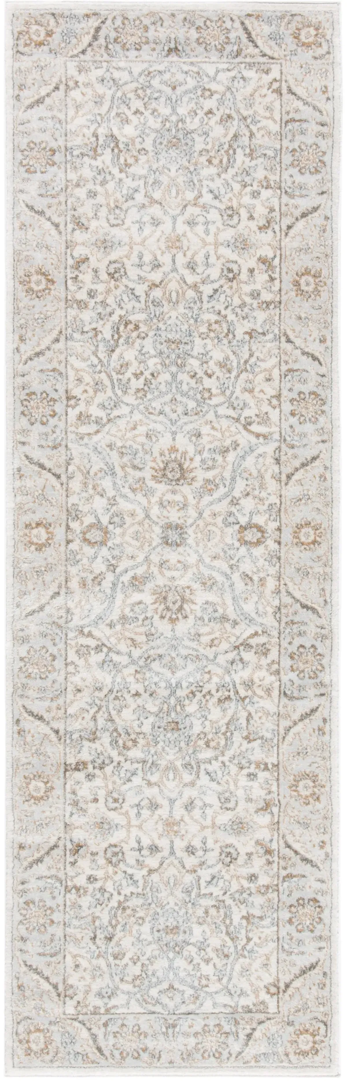 ISABELLA 912 CREAM  2'-2' x 17' Runner Rug